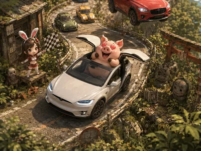森林尬車